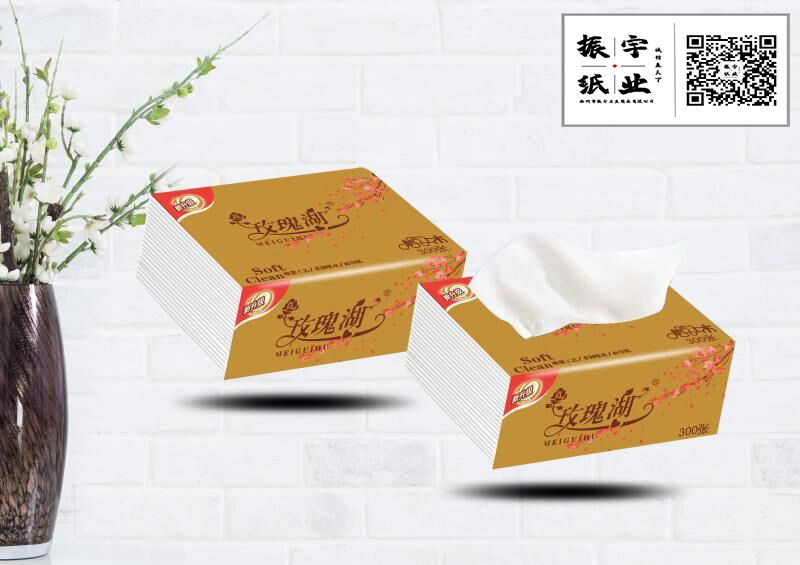 玫瑰湖竹漿抽紙（300張）