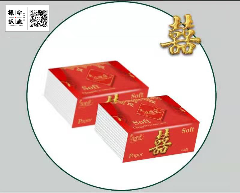 玫瑰湖囍字抽紙（300張）