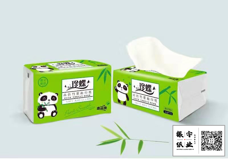 珍蝶綠色小熊貓抽紙（400張）